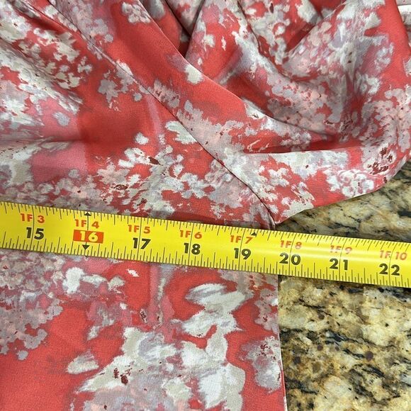 EVEREVE Keira Long Sleeve Floral Print Smocked Neck Blouse Top Size M - Picture 12 of 13